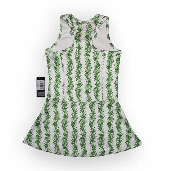 BOAST USA Girls Small Tennis Flora P Dress White Green Racerback Mini NWT - Picture 16 of 16